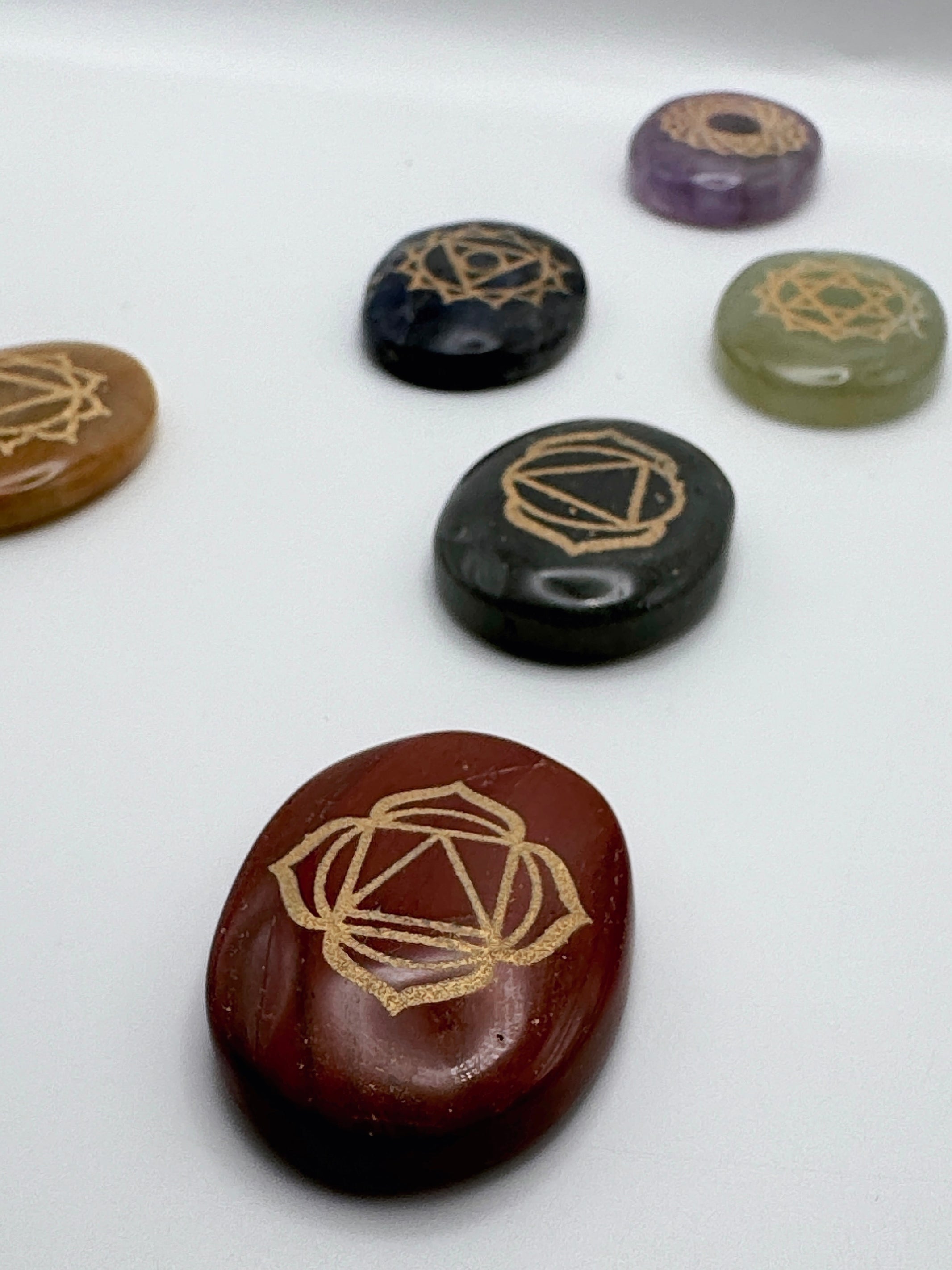 Seven Chakra stones set - Incense Route