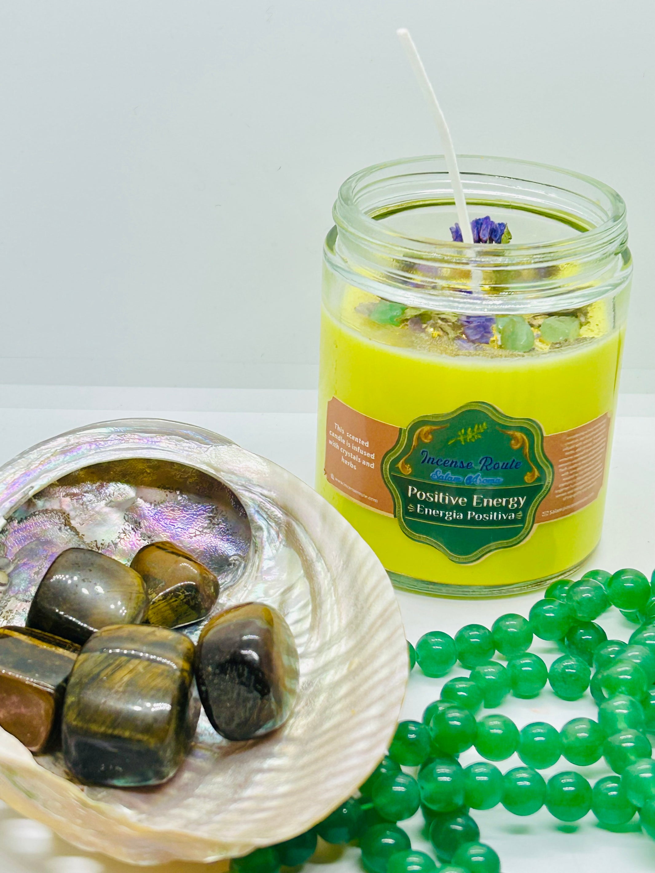 Positive Energy Yellow Handmade Candles - Incense Route
