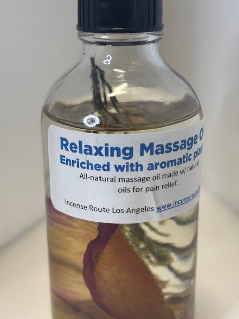 Relaxing massage oil