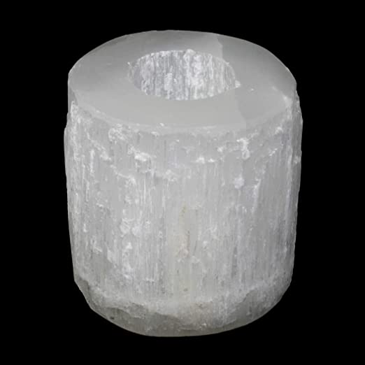 Selenite Candle Holder - Incense Route