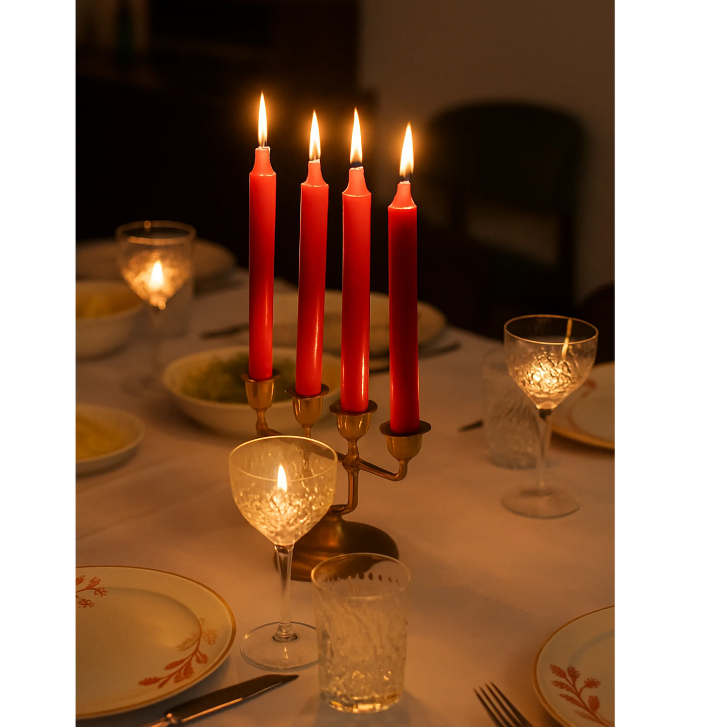 Red 6" Taper Candle (6 pack)