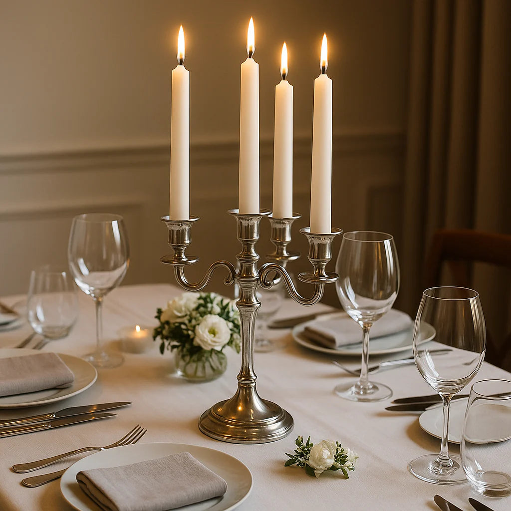 White 6" Taper Candle (6 pack) - Incense Route