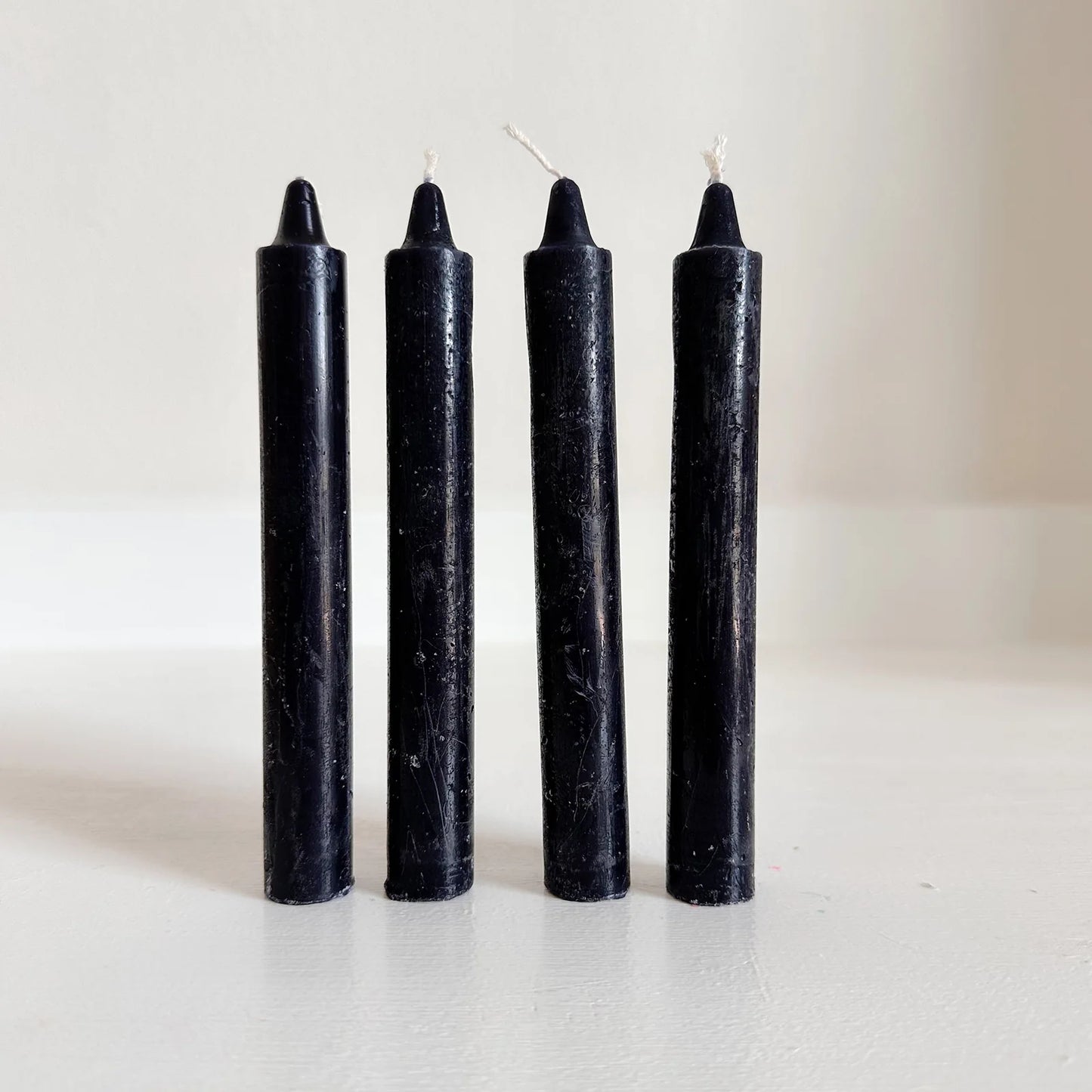 Black 6" Taper Candle (6 pack)