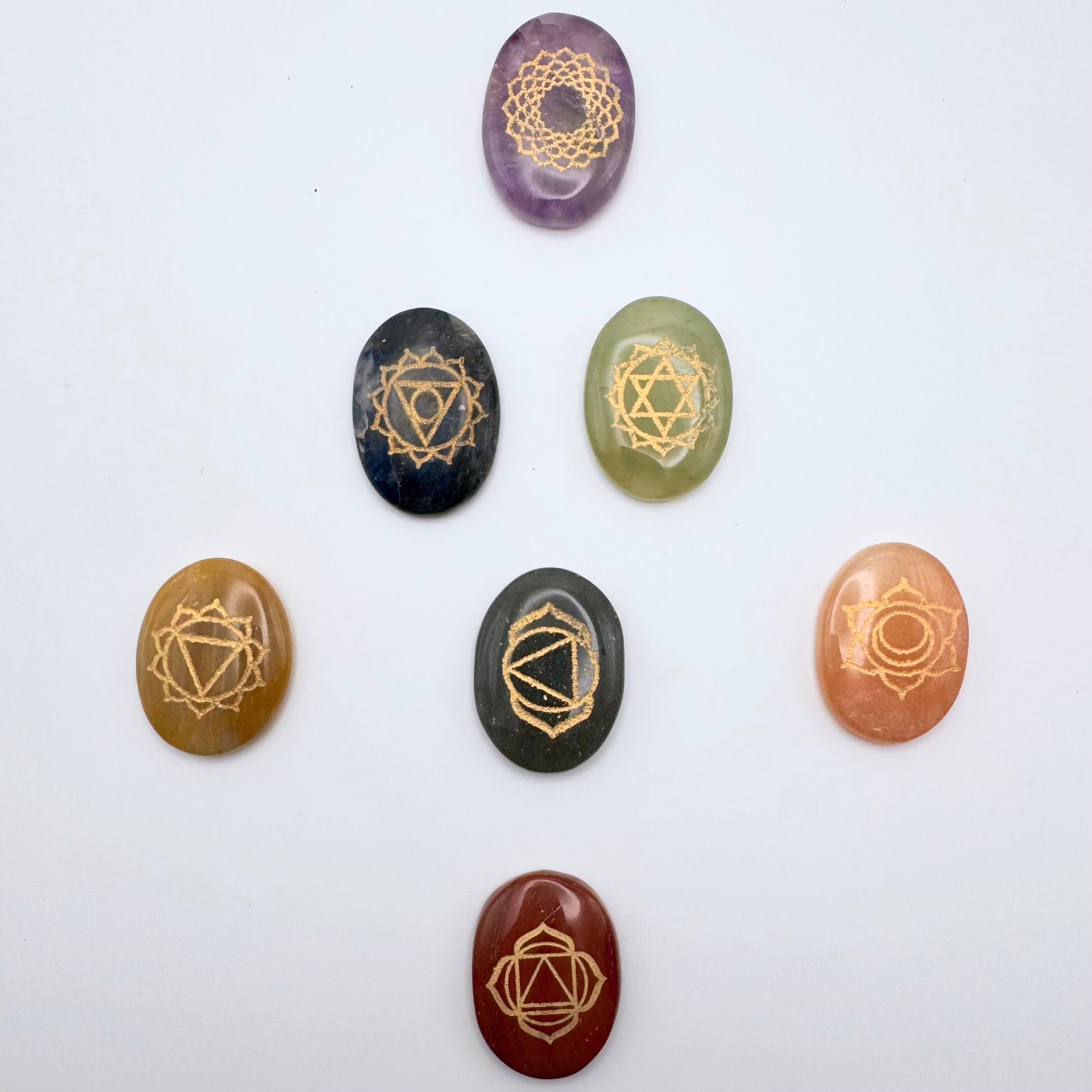 Seven Chakra stones set - Incense Route