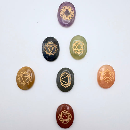Seven Chakra stones set