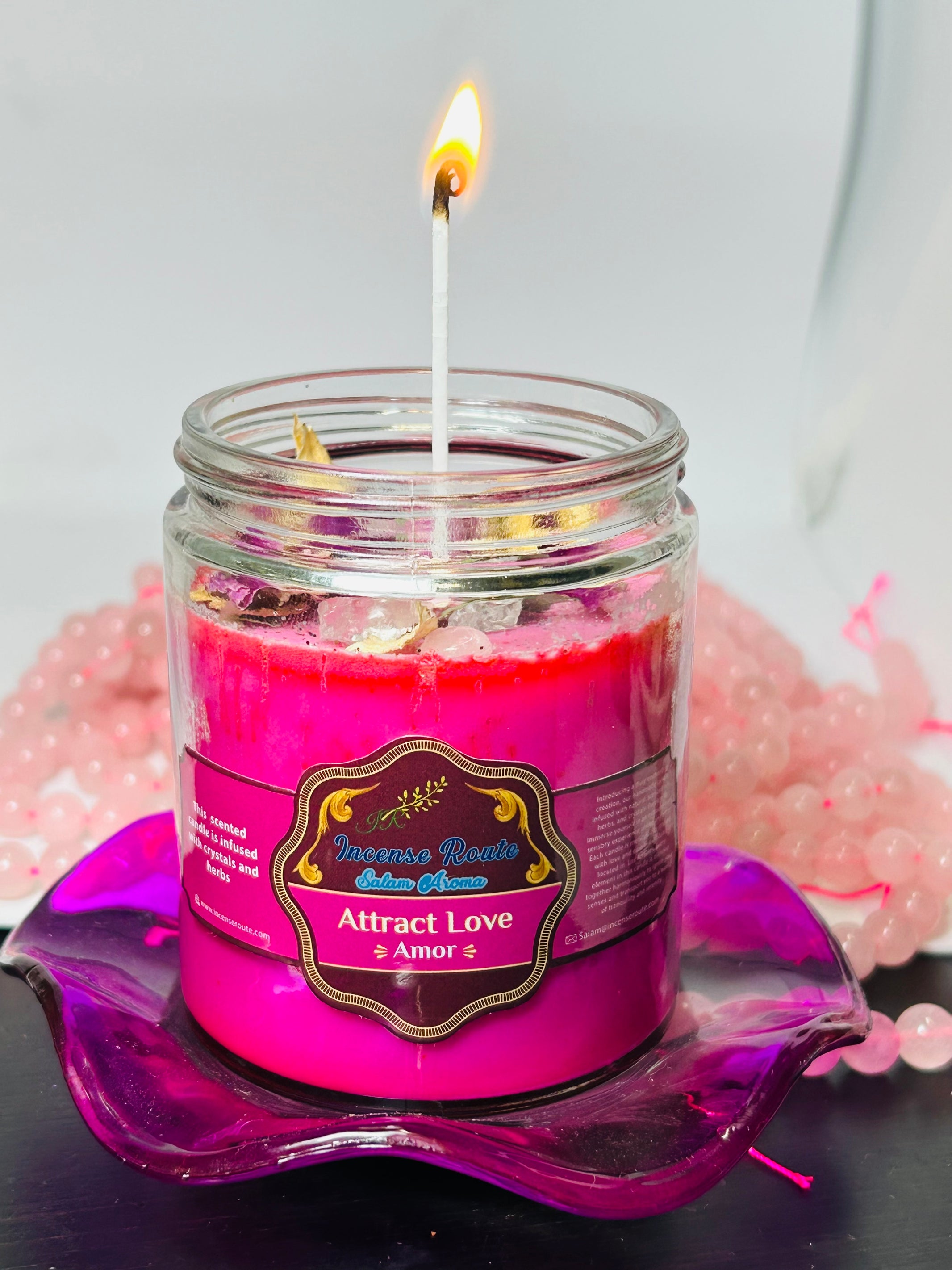 Cute Pink scented candle - Incense Route
