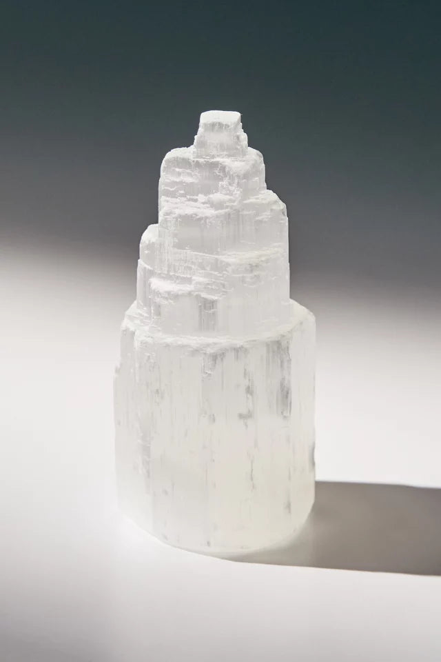 Selenite Tower Crystal - Incense Route
