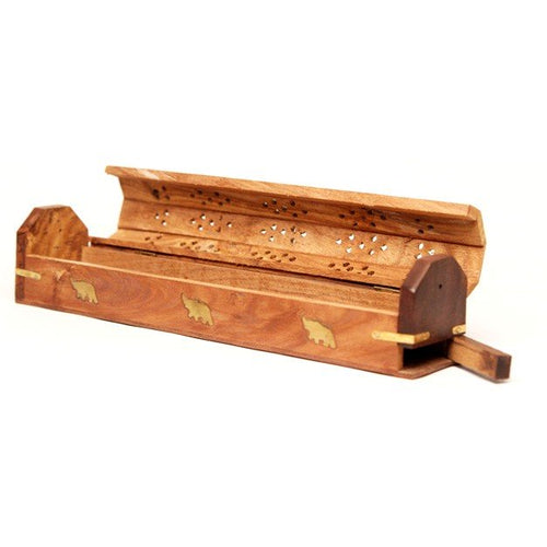 Wooden Incense Coffin Box