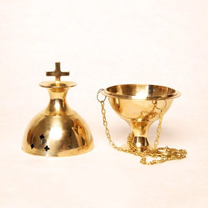 Brass Incense Burner With Chain