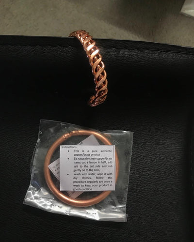 Copper Bracelet (Heavy, Round Style)