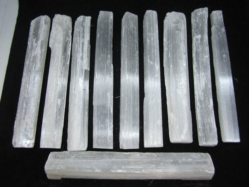 Selenite Log (Medium) - Incense Route