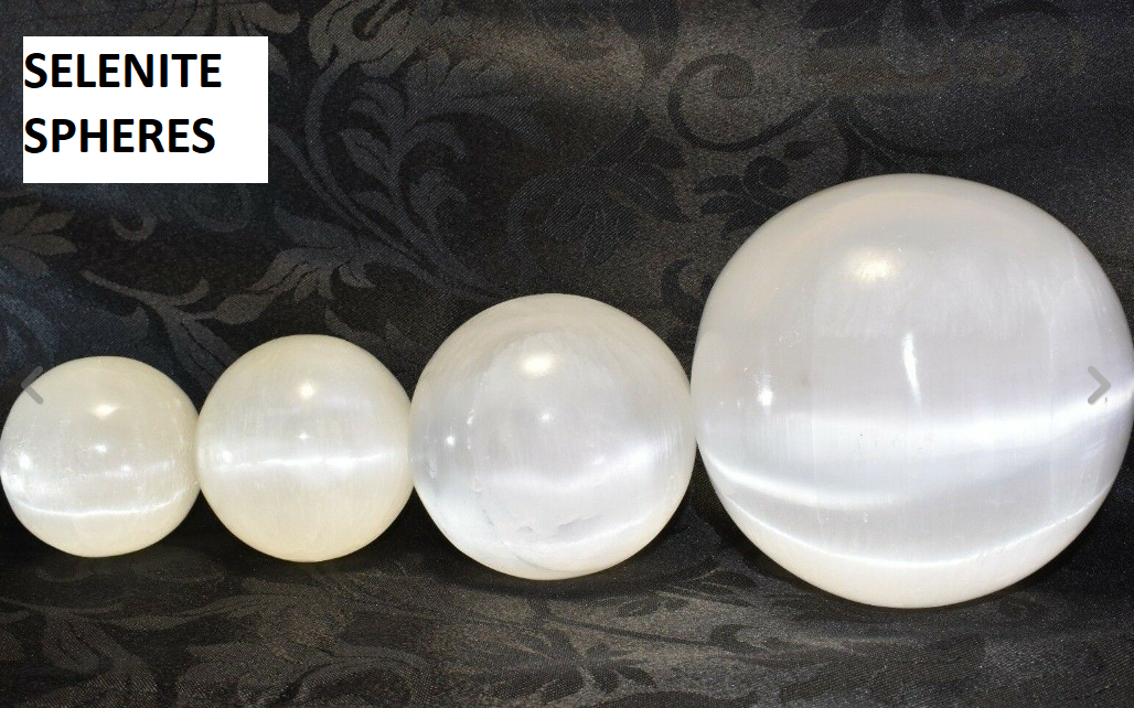 Selenite Spheres (3 cm) - Incense Route